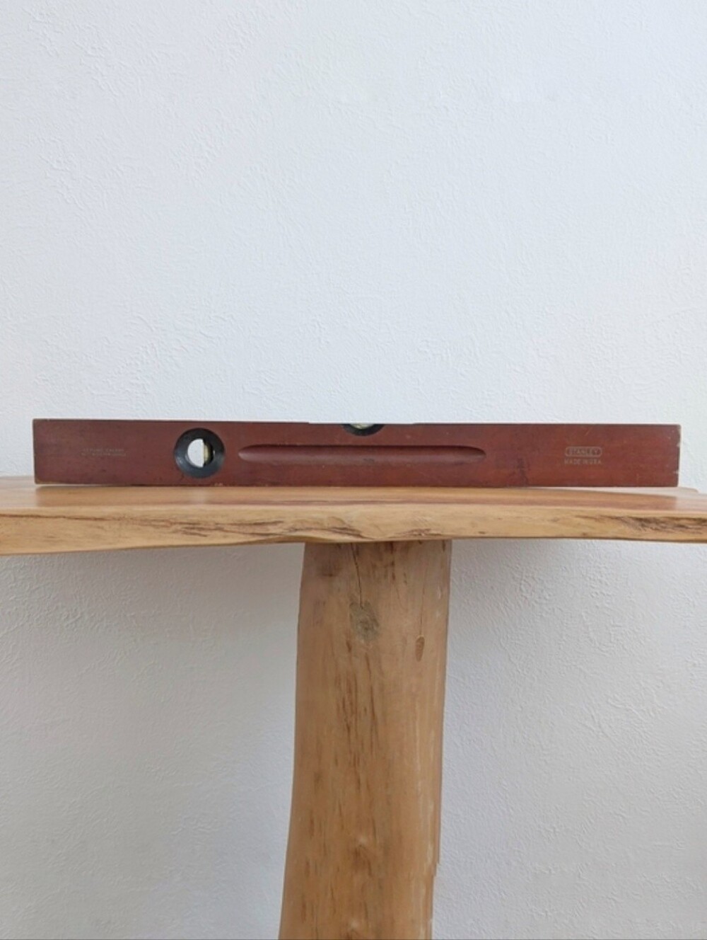 VINTAGE Stanley Wood Level 1930 Cherry Tool Collectible Woodworker